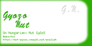 gyozo mut business card